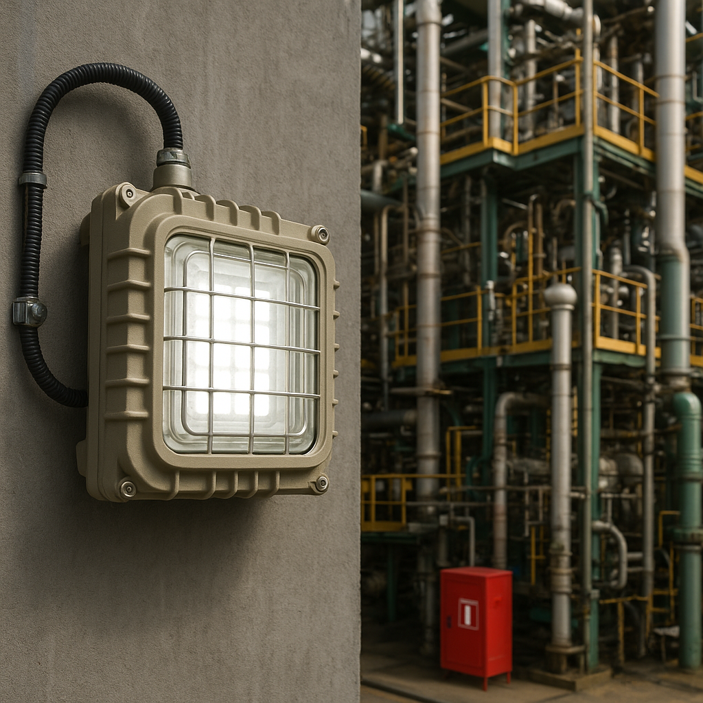 Explosion proof light EX-072 72W Ex d IIC T4 Gb, for petrochemical and chemical workshop hazardous area lighting
