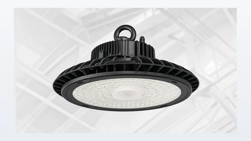 UFO high bay light UFO-060 150W round heatsink, for open warehouse and plant lighting retrofit